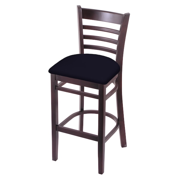 25" Counter Stool, Dark Cherry Finish, Canter Twilight Seat